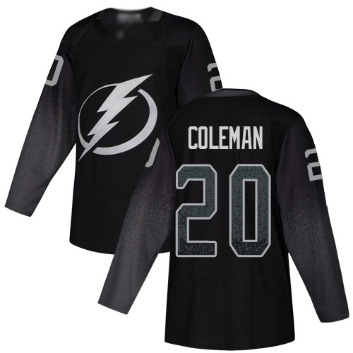 Adidas Tampa Bay Lightning Men #20 Blake Coleman Black Alternate Authentic Stitched NHL Jersey->tampa bay lightning->NHL Jersey